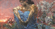 М.А. Врубель. Демон сидящий. 1890
Холст, масло. 
Третьяковская галерея, Москва